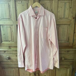 Peter Millar Large Pink Long Sleeve Button Front‎ Shirt - Flawed